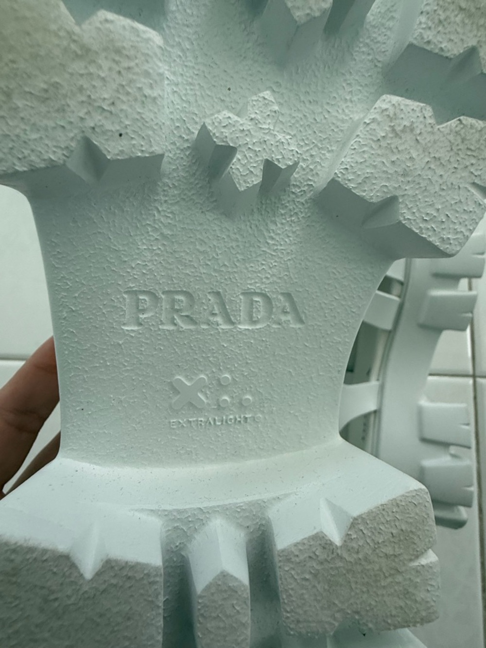 Prada Rubber Monolith Sandals - Picture 9 of 10